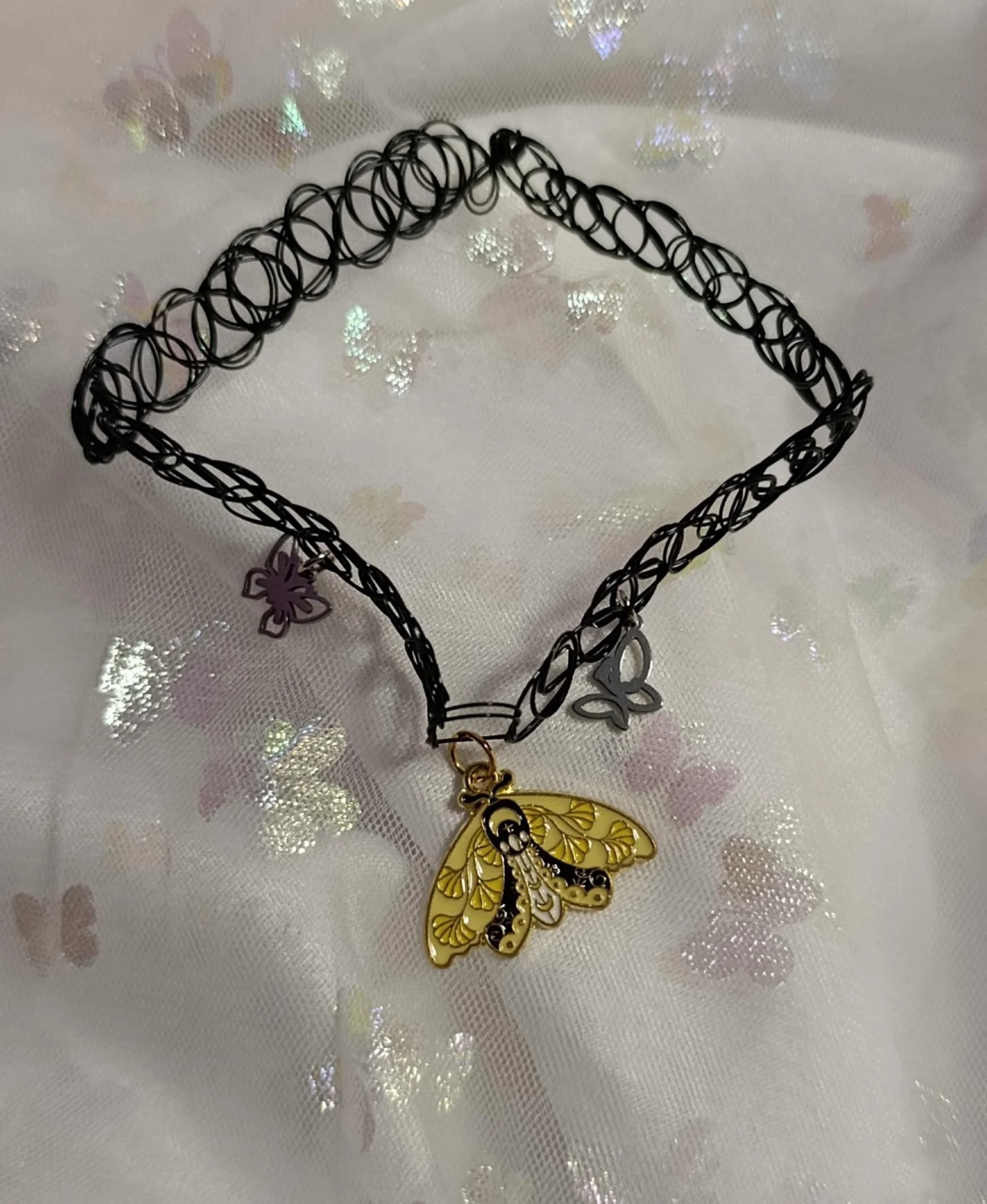 Collier Butterfly Tattoo 🦋 (pièce unique)