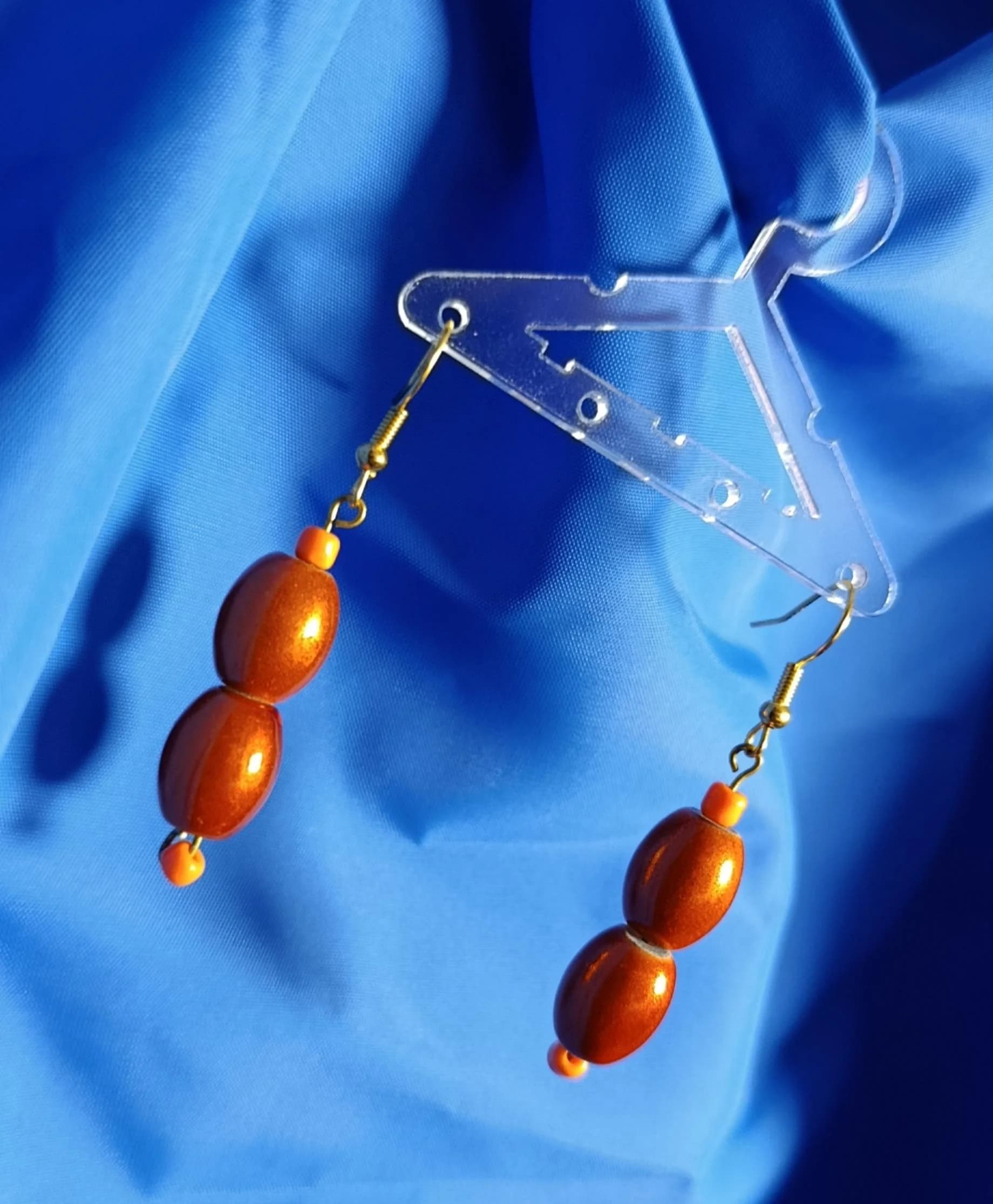 Boucles D'oreilles Orange Glow 🍊 (pièce unique)