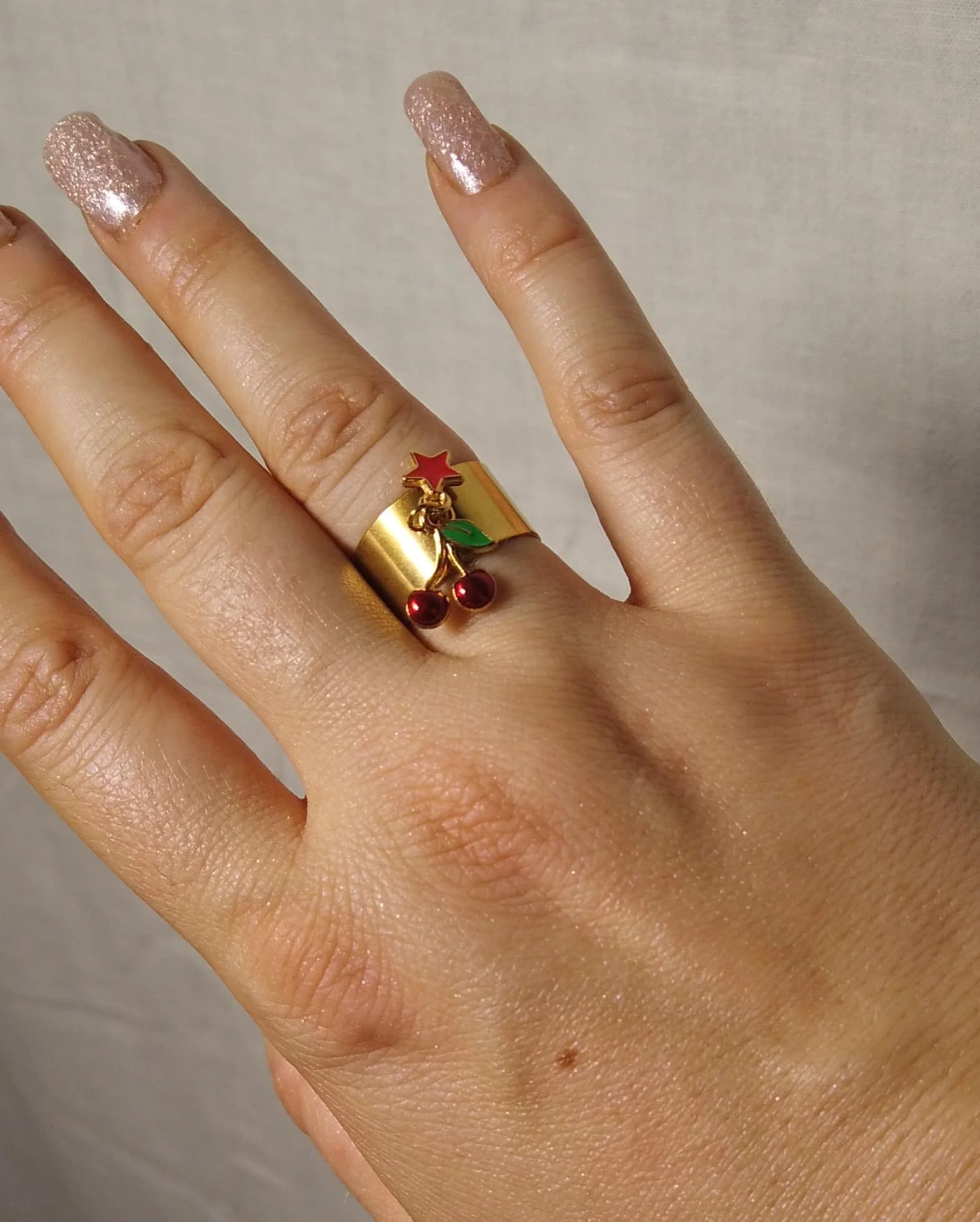 Bague Cherry Star 🍒 (pièce unique) — photo 2