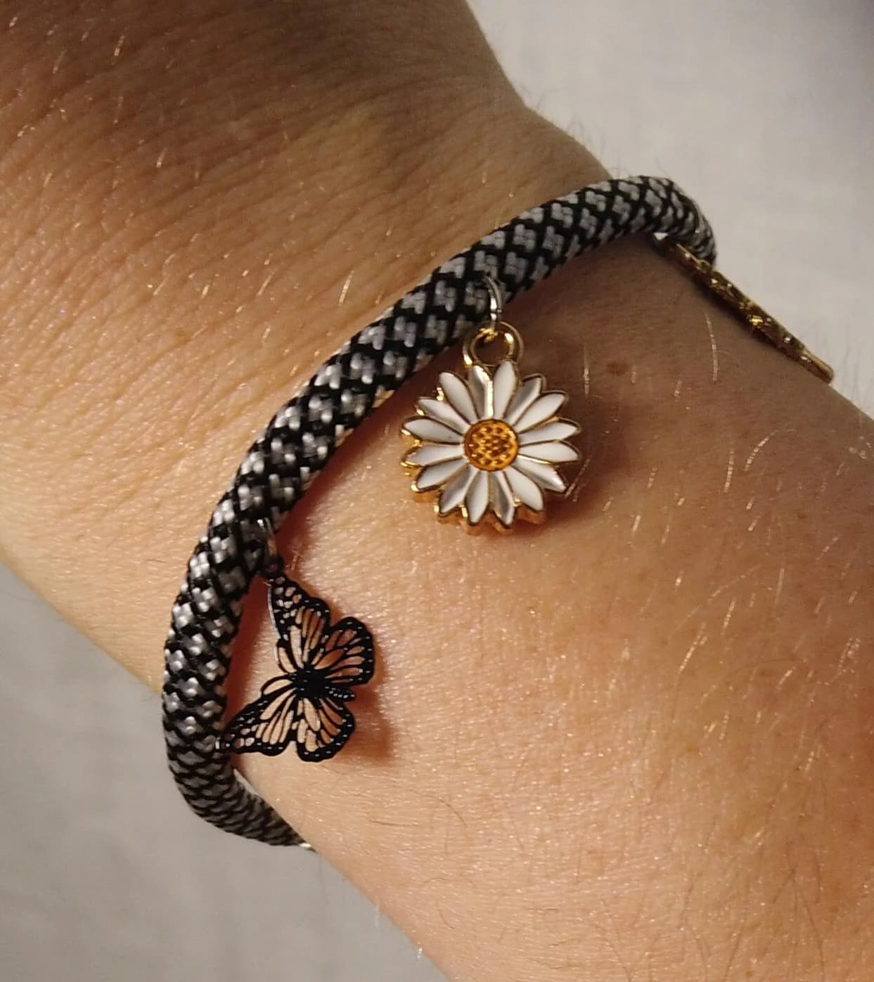 Bracelet Black & White Lucky 🍀 (pièce unique) — photo 2