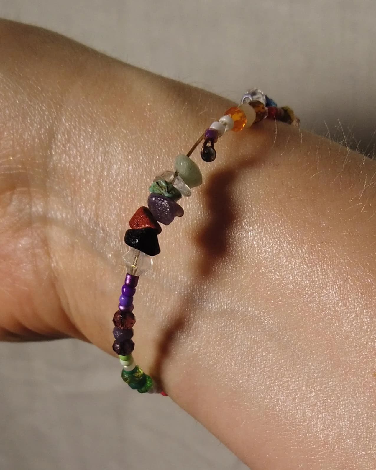 Bracelet Golden Lucky Stones 💎 (pièce unique) — photo 3