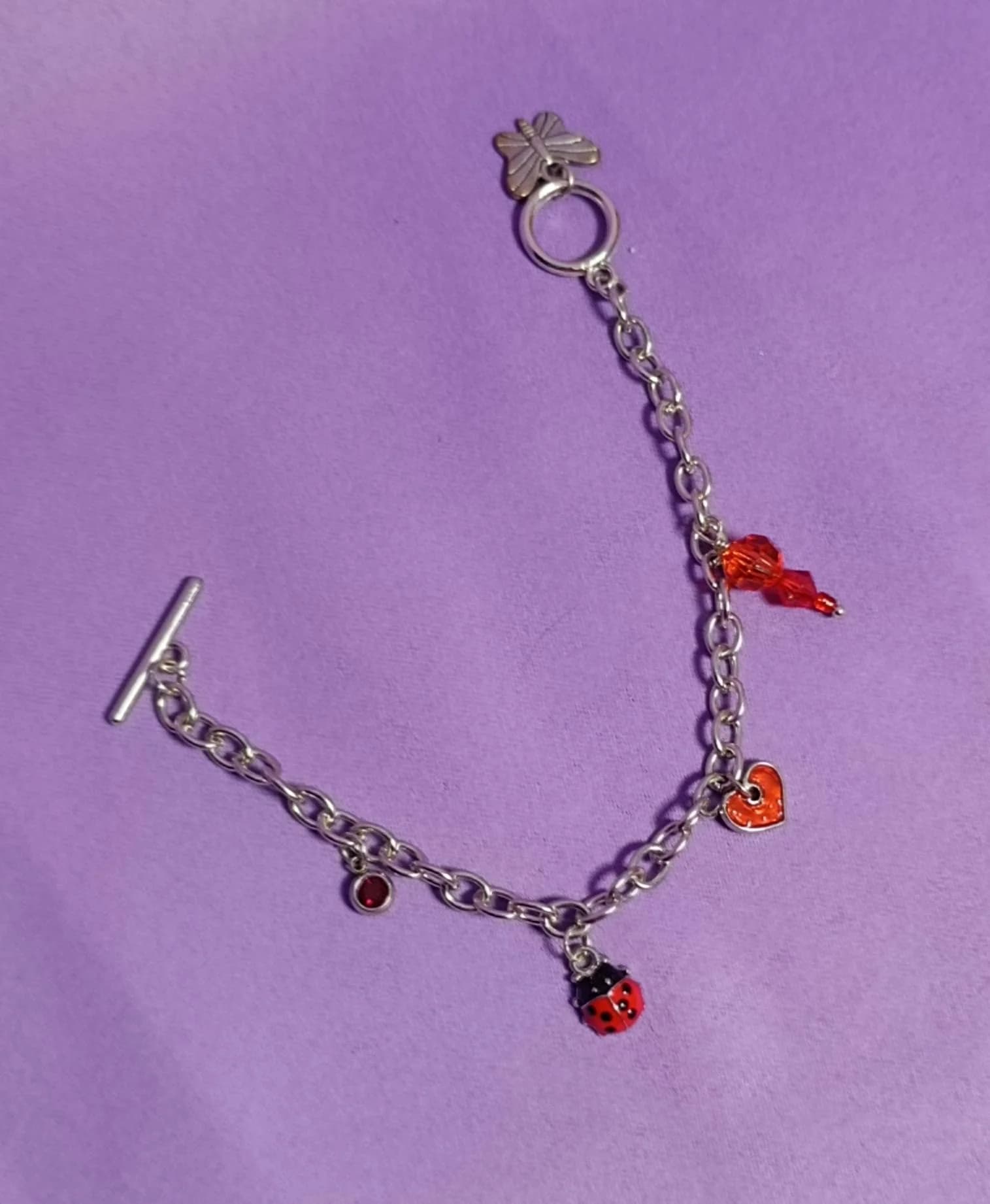 Bracelet Red Charms 🐞 (pièce unique)