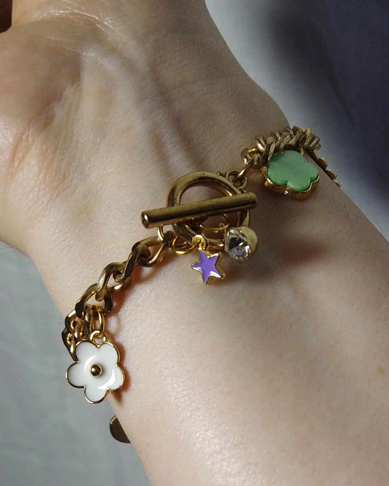 Bracelet Golden Garden Charms 🌸 ( pièce unique) — photo 4